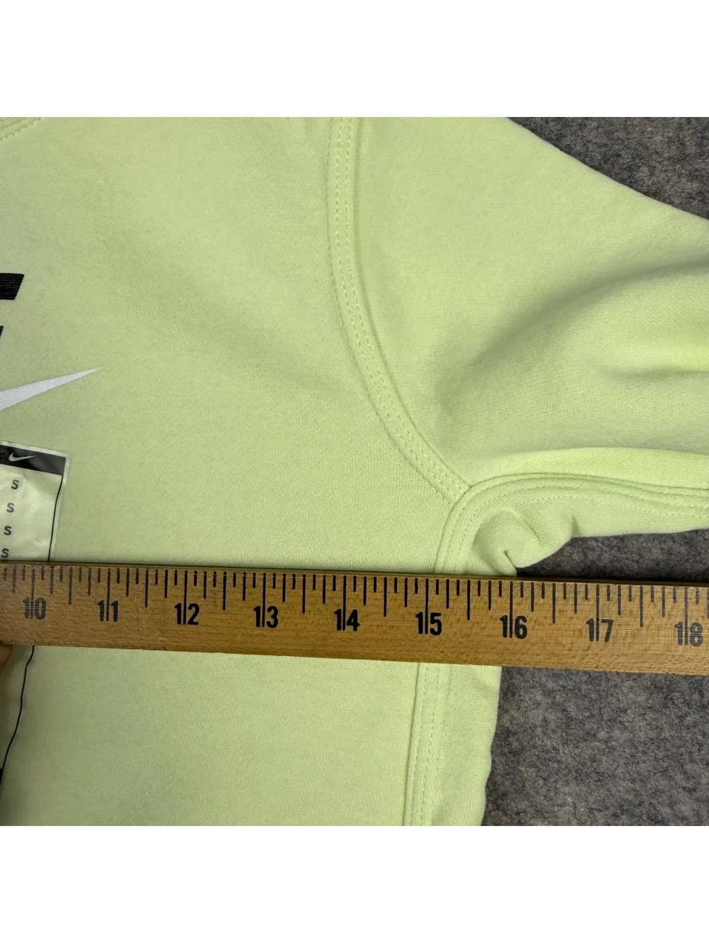 Nike Crew Neck Hoodie Neon Green Black White Youth Kids Size Small NWT 190